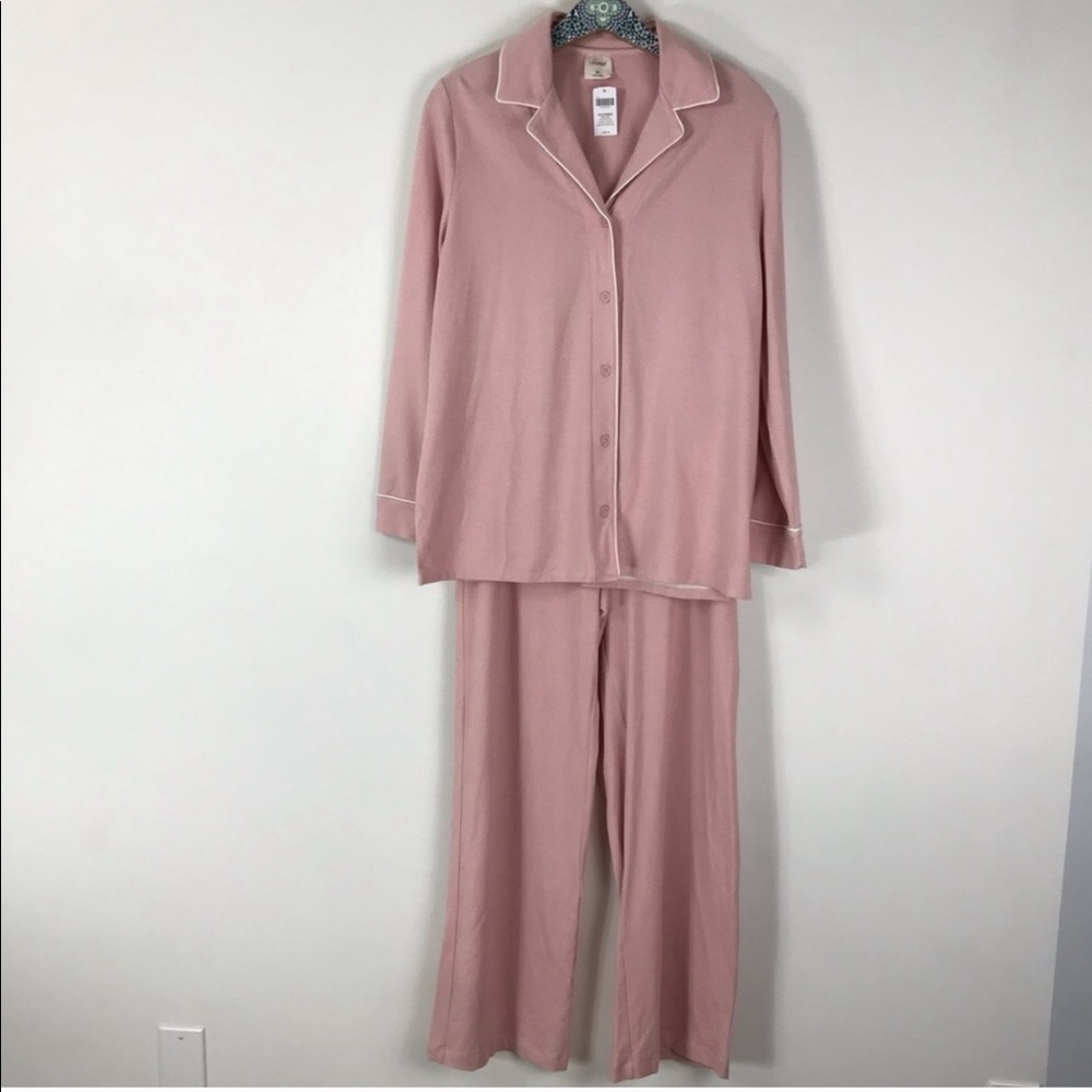 Soma Embraceable Pink Micro Dot Pajama Set Sz. M - Picture 4 of 8